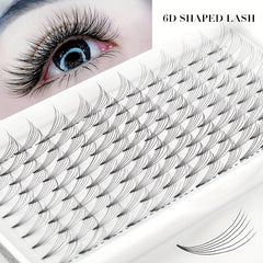 DIY 6D Clusters Lashes for Natural Look 3D Effect 8-15mm