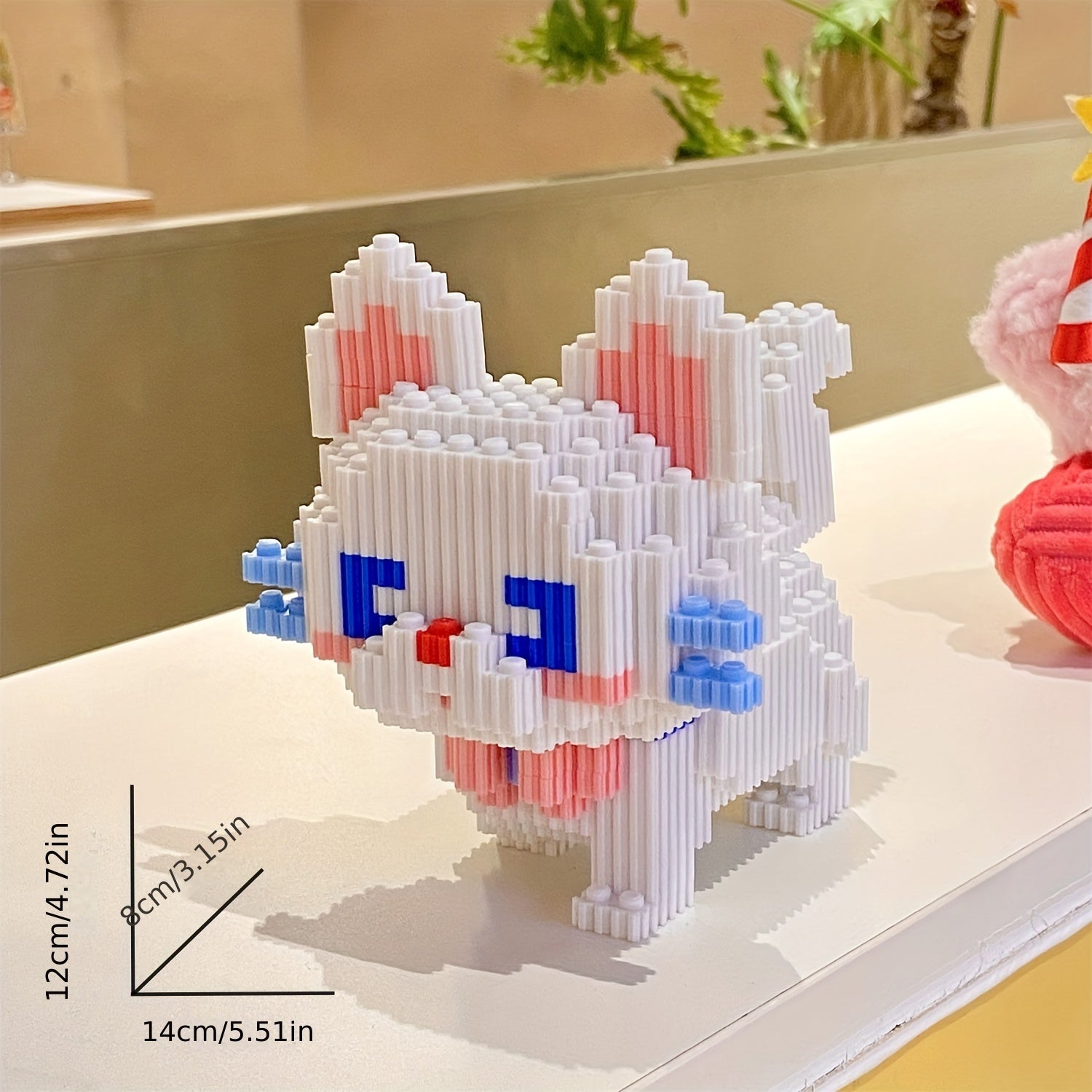 1200 pcs Cat Building Blocks Animal Series Desktop Ornaments School Rewards