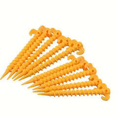 10pcs Plastic Tent Stakes for Camping and Outdoor Adventures