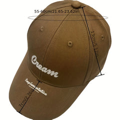 Dream Embroidered Baseball Cap Adjustable Sun Hat Men Women