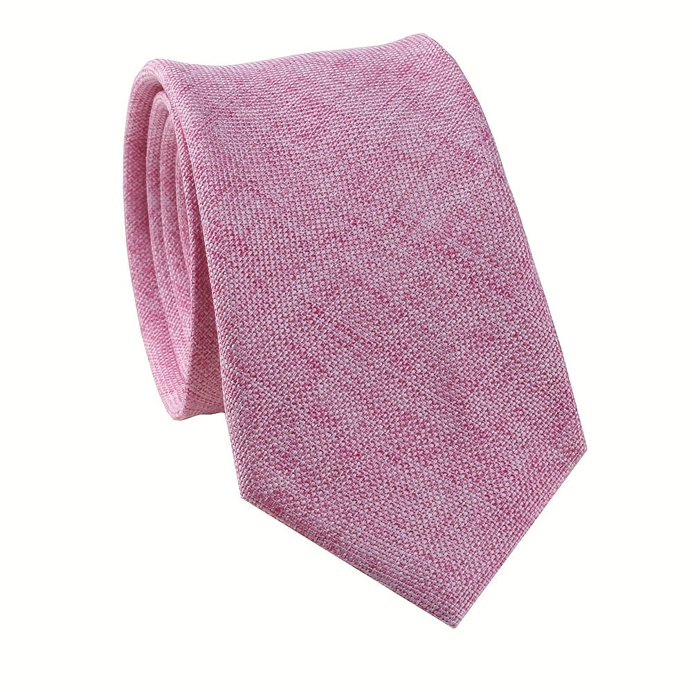 Men's Solid Color Polyester Business Tie