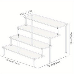 Acrylic Display Stand Perfume Organizer Transparent Mini Toy Rack
