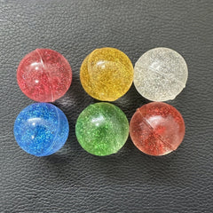 18pcs Glitter Bouncy Balls - Colorful Party Favors Toys Games Prizes