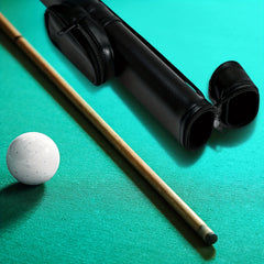 1pc Pool Cue Hard Case Holds 1 Butt and 1 Shaft Protective Carrying Bag
