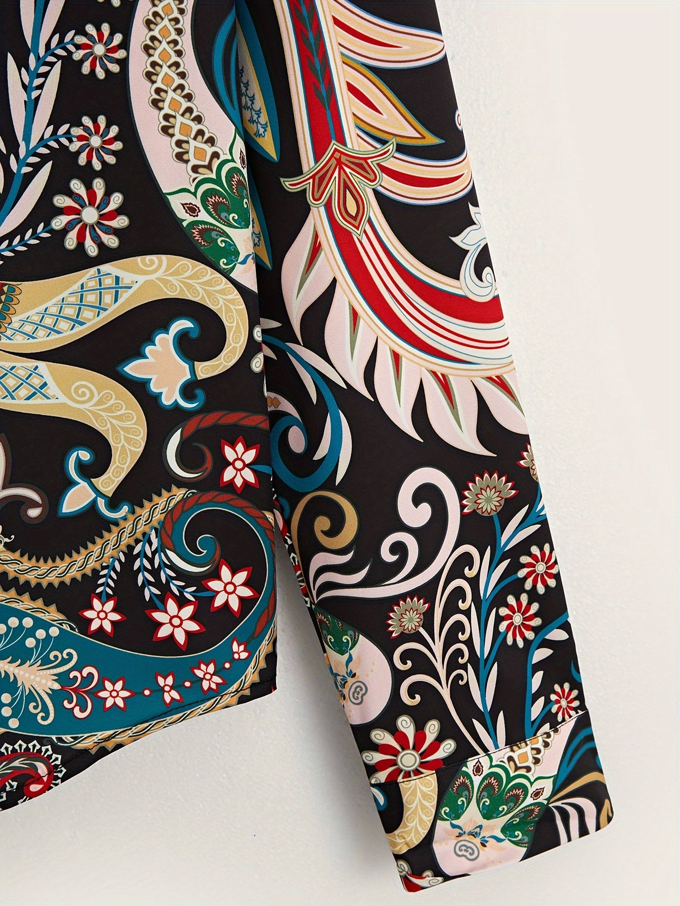 Colorful Pattern Men's Long Sleeve Shirt For Autumn Mens Clothing