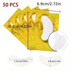 50pcs Under Eye Pads Gel Patches for Eyelash Extensions