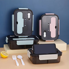 1.5L Portable Lunch Box Bento Box for Outdoor Adventures & Workplace