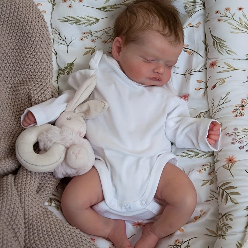 Newborn Baby Rosalie Reborn Doll 3D Skin Top Collectible Art Doll
