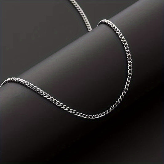 Men's Titanium Steel Necklace Hip hop Pendant with Chain