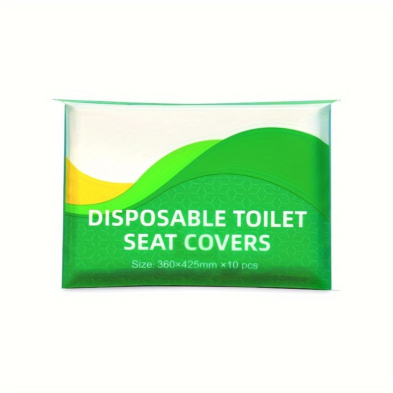 10-pack Disposable Toilet Seat Cover, Ring & Paper