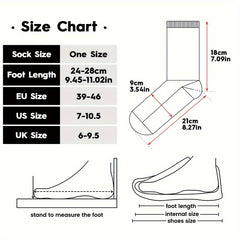 Men's Mid Crew Sport Socks Non Slip Shock Absorption Nylon Blend