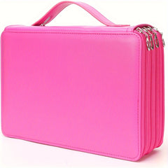 200 Slots Colored Pencil Organizer PU Leather Pencil Case Holder