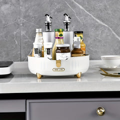 360 Rotatable Lazy Susan Spice Rack for Kitchen Storage