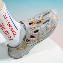 Men's Lightweight Comfy Clogs Hollow Out Non slip Sandals Summer
