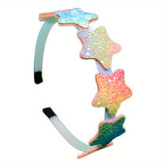 Girls Colorful Star Heart Headband for Holiday Party