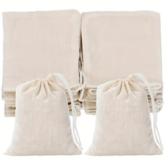 10pcs Cotton Drawstring Bags Traditional Chinese Medicine Bags