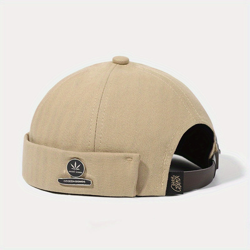 Maple Leaf Iron Label Beret Spring Autumn Hat Beanie