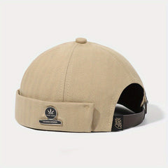 Maple Leaf Iron Label Beret Spring Autumn Hat Beanie