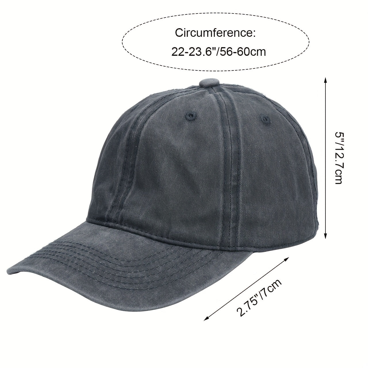 Casual Washed Baseball Cap Hip hop Duck Tongue Cap