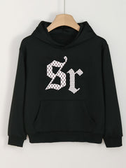 Girls Hooded Sweatshirt 8r Pattern Long Sleeve Pullover