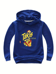 Potato Chips Print Hoodie Comfy Pullover Sweatshirt for Girls Boys