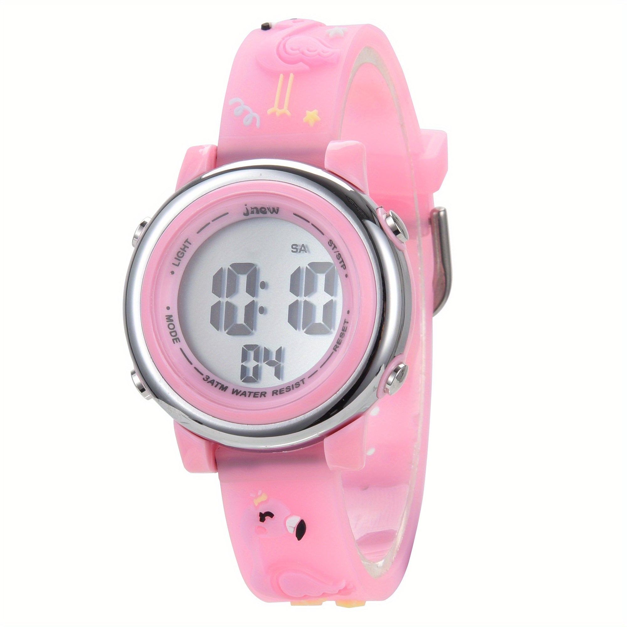 Kids 3D Cartoon Silicone Strap Watch - 30M Waterproof Stainless Steel