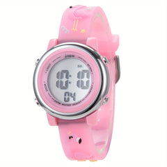 Kids 3D Cartoon Silicone Strap Watch - 30M Waterproof Stainless Steel