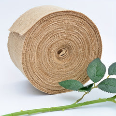 10cm Wide Burlap Fabric Ribbon 11 Yards DIY Ribbon Decoration Wedding Party