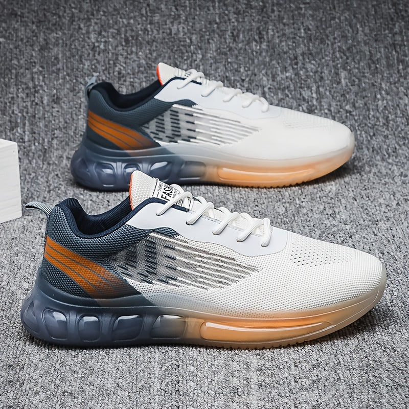 Men's Lace up Cushioned Sneakers Athletic Shoes