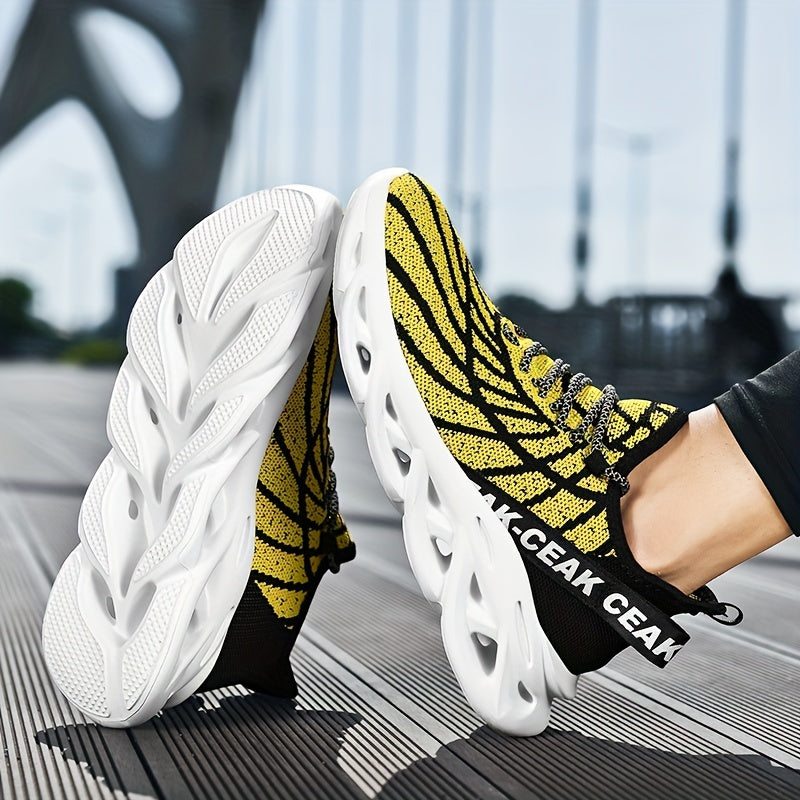 Men's Blade Sneakers Lace ups Odor Resistant Athletic Shoes