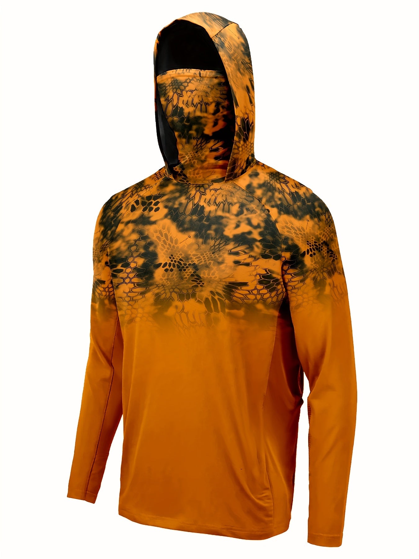 Men's UPF 50 Sun Protection Hoodie with Mask Long Sleeve