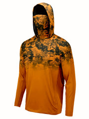 Men's UPF 50 Sun Protection Hoodie with Mask Long Sleeve