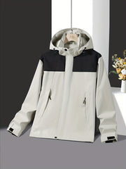 Men's Lightweight Waterproof Windbreaker Jacket Regular Fit Coat