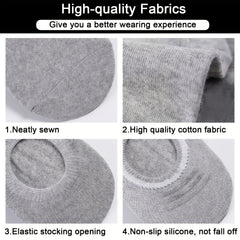6 Pairs Classic Solid Ankle Socks Women's Stockings & Hosiery