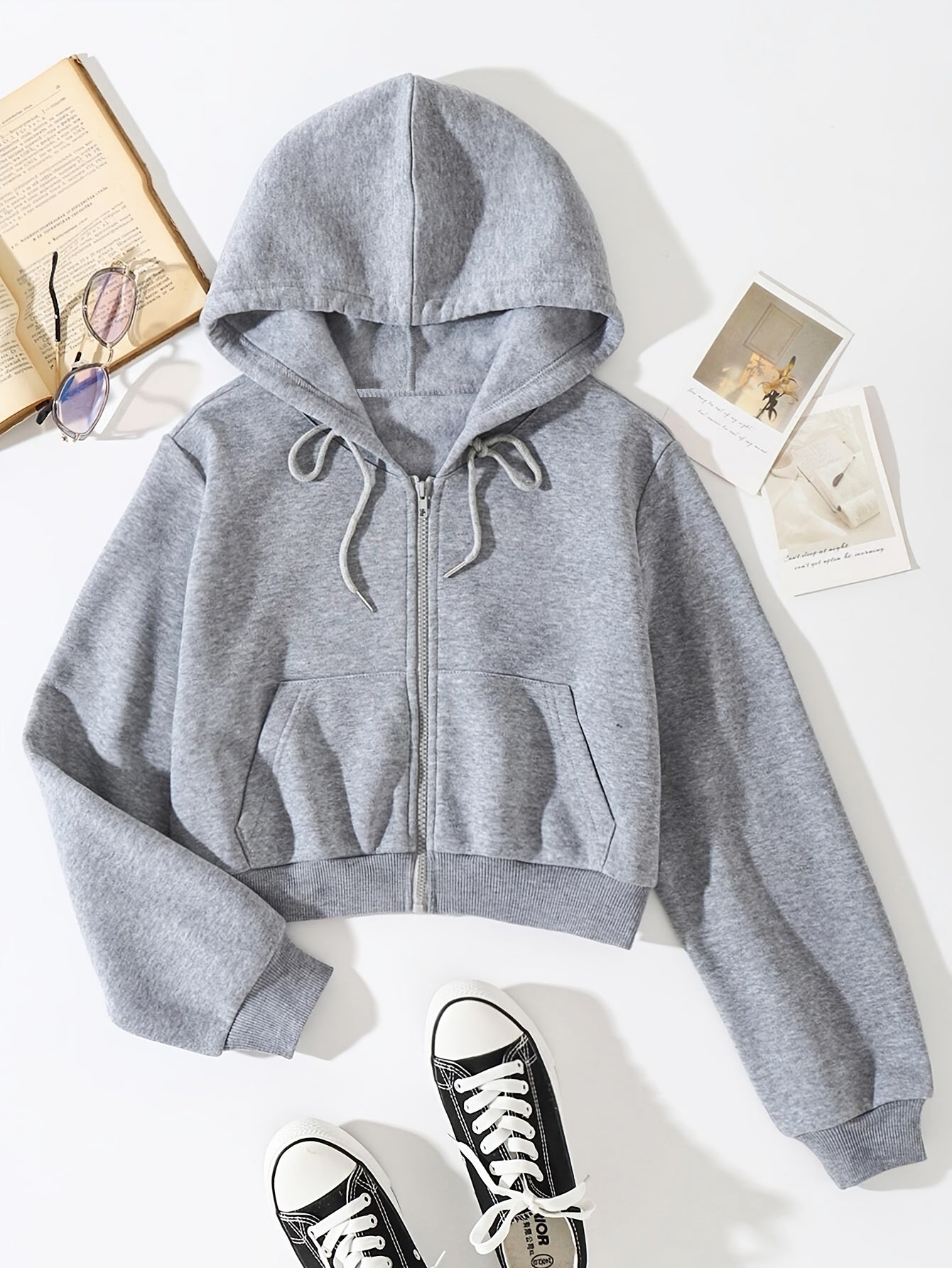 Winter Plus Fleece Coat Women's Hooded Sweatshirt