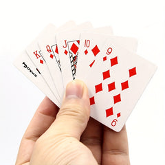 1pc Mini Poker Playing Cards Creative Gift Tabletop Game Travel Accessories