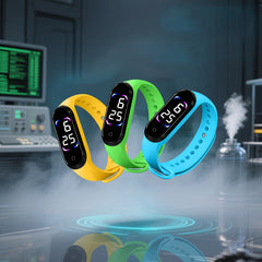 Youth Sports Electronic Watch Set - 6pcs Set for Boys and Girls