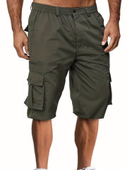 Men's Cargo Cropped Pants with Pockets for Summer
