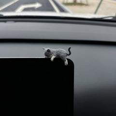 4pcs Cartoon Cat Car Dashboard Decorations ABS Resin Figurines