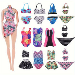 6pcs Doll Clothes Swimsuit Bikini Summer Beach Wear for 11 5Inch Dolls
