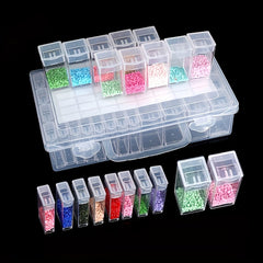 DIY Diamond Painting Storage Box 40 48 56 Grids Bead Organizer Container