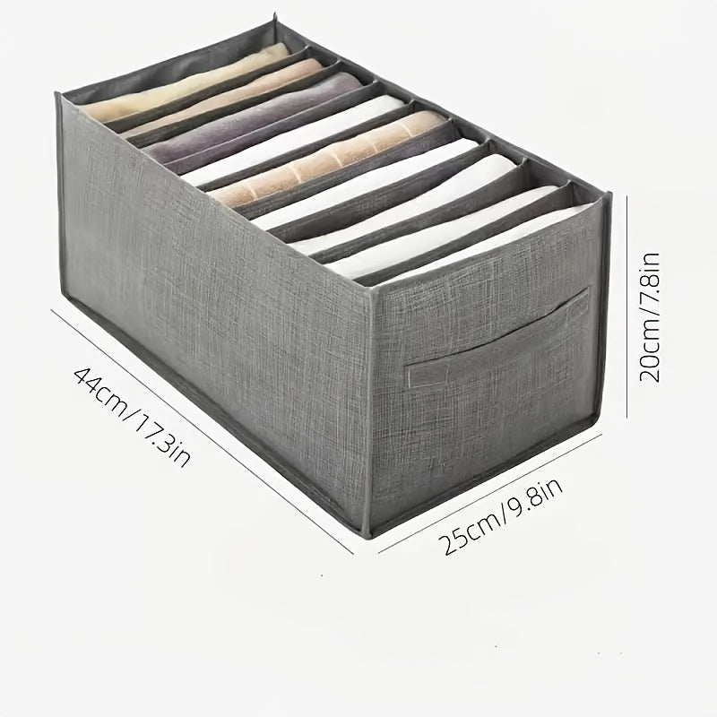 9 Grid Clothes Storage Box Underwear Pants Organizer