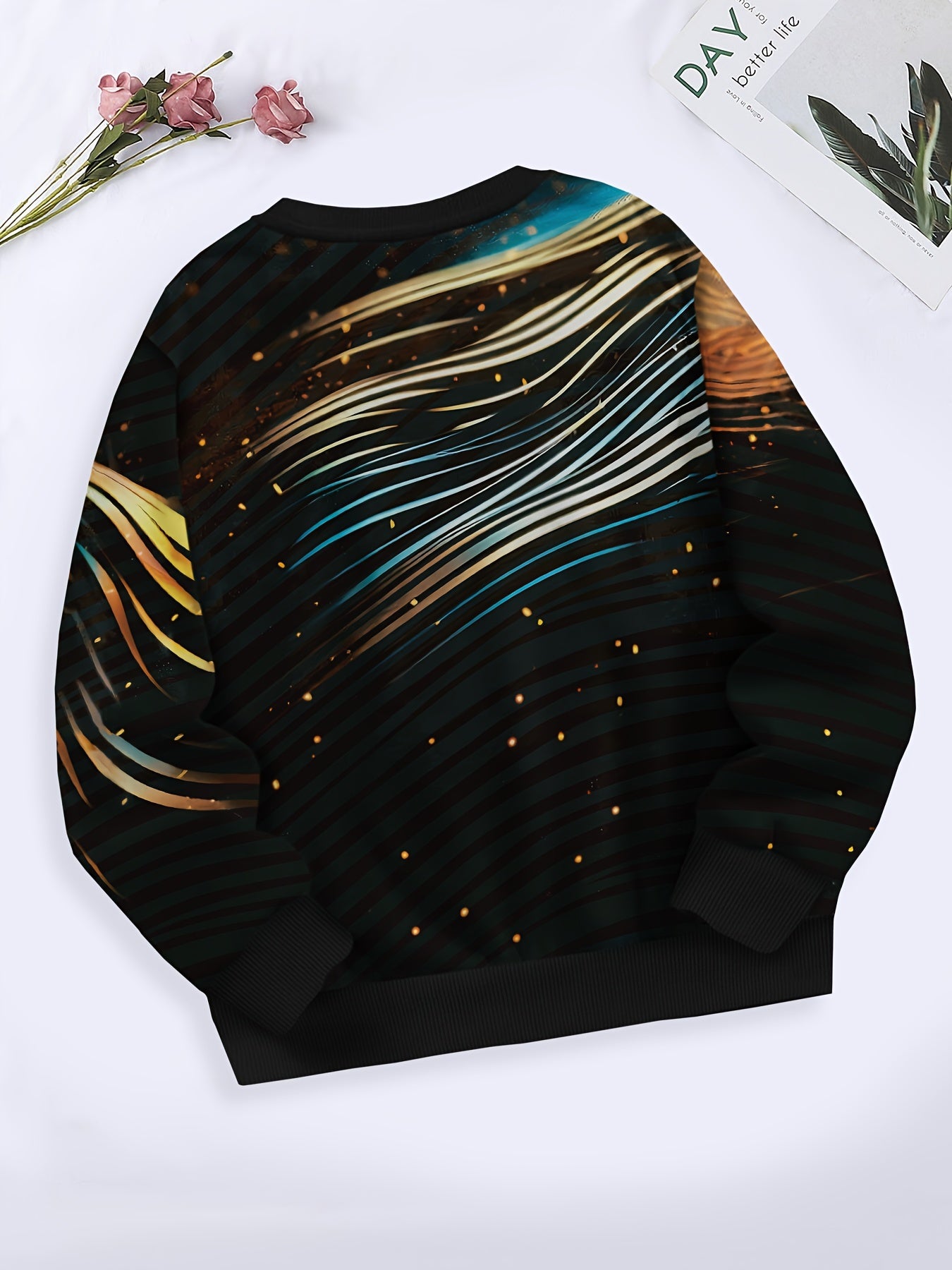 Girls Boys Long Sleeve Crew Neck Sweatshirt for Sports Gift