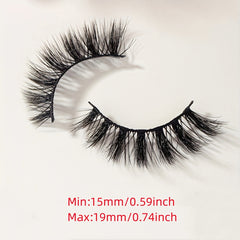 5 Pairs Cat Eye Fluffy Faux Mink 8D Wispy Lashes