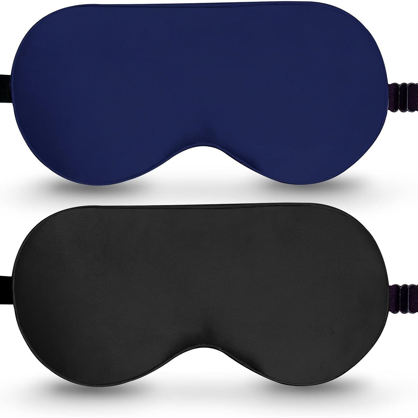2pcs Blackout Soft Sleep Eye Mask Comfy Blindfold for Travel Nap Rest