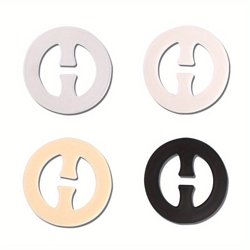 4pcs Bra Strap Clips Invisible Non-slip Buckles Conceal Straps for Braless Look