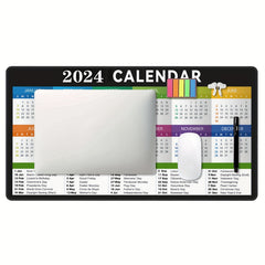 Large Desk Calendar Mouse Pad Non-slip Rubber for Office Laptop