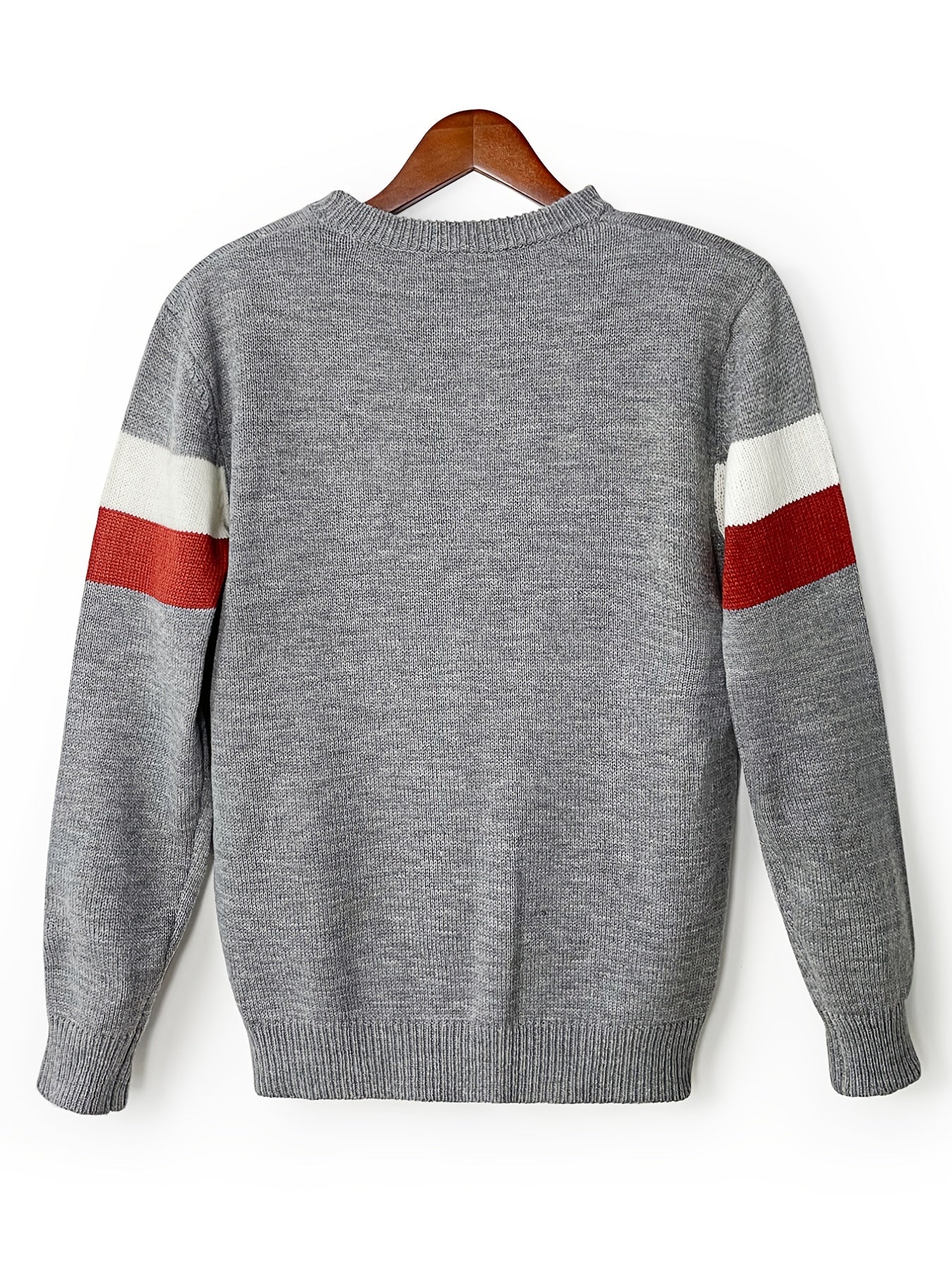 Men Casual Knitted Sweater without Shirt