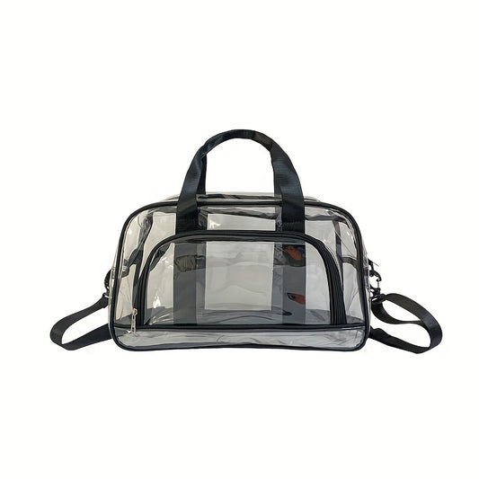 Transparent Travel Bag Large Capacity PVC Handbag Fitness Storage Beach Bag
