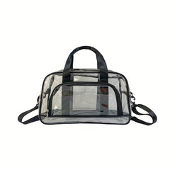 Transparent Travel Bag Large Capacity PVC Handbag Fitness Storage Beach Bag